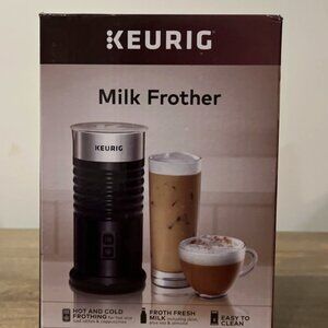 NEW Keurig Standalone Hot & Cold Milk Frother (Black)